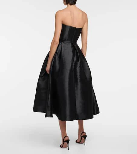 Alex Perry Strapless faille midi dress 3
