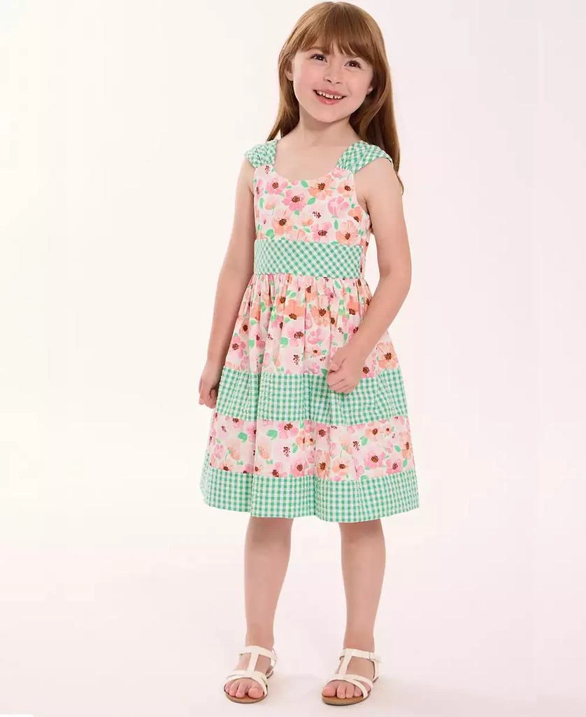 Bonnie Jean Toddler and Little Girls Mixed Print Tiered Dress 1