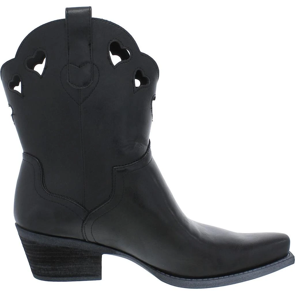 Sam Edelman Jadia Womens Faux Leather Cut-Out Cowboy, Western Boots 2