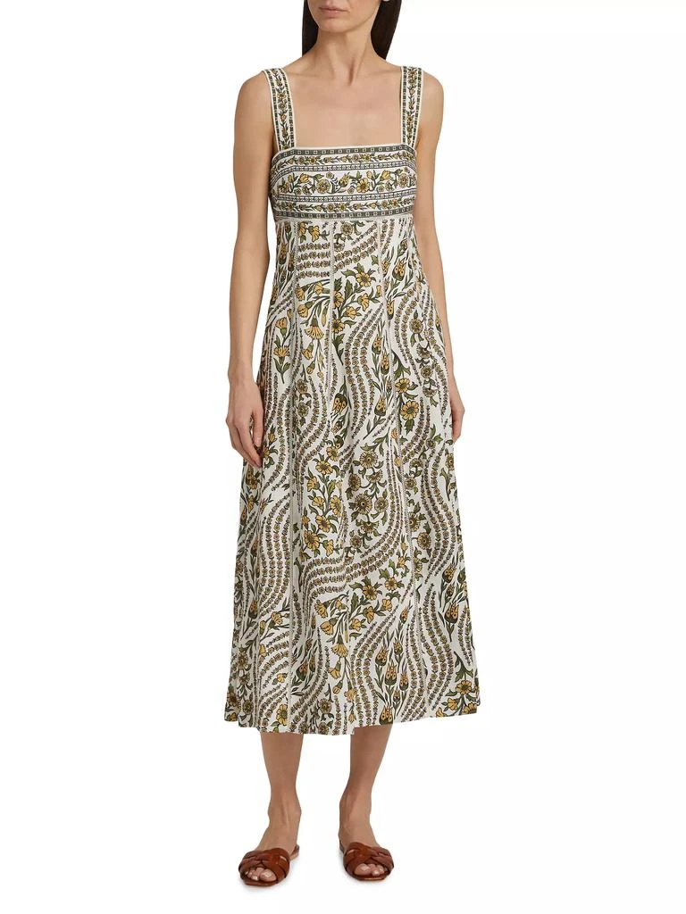 VERONICA BEARD Rye Floral Linen Dress 3