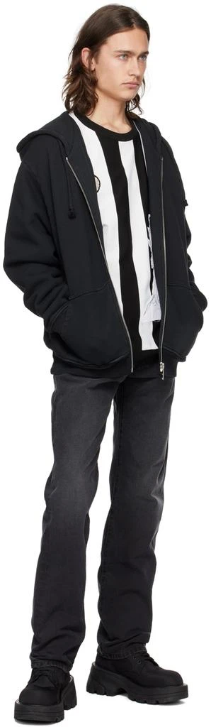 424 Black Zip Hoodie 4