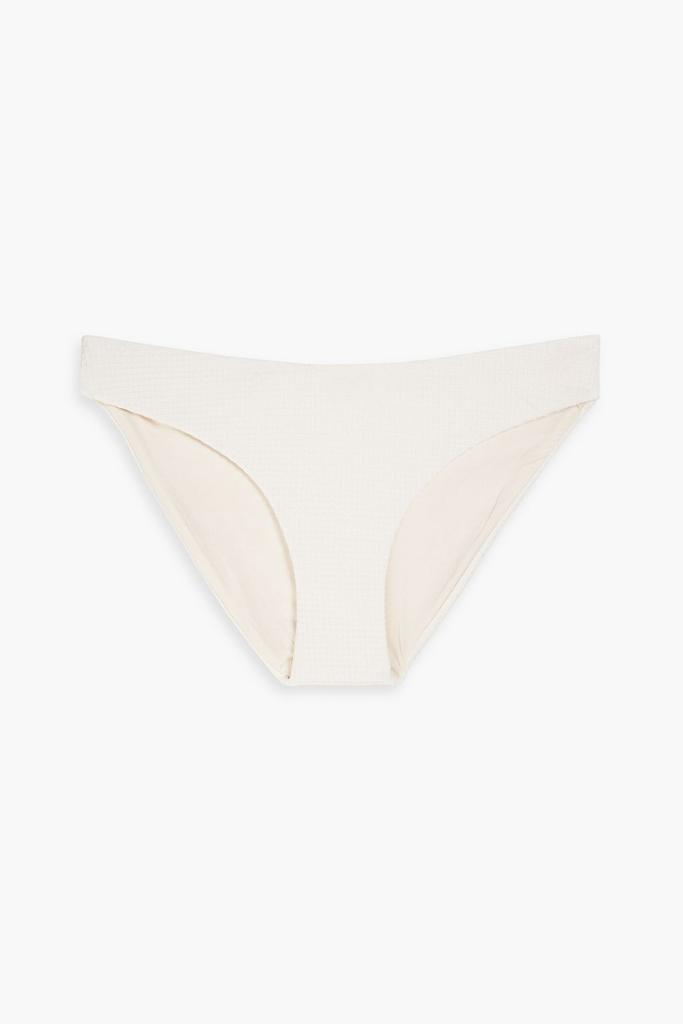 Onia Lily stretch-piquè mid-rise bikini briefs