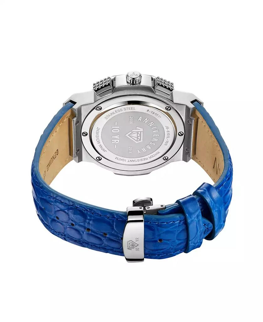 Jbw Men's 10 YR Anniversary Saxon Diamond (1/6 ct.t.w.) & Stainless Steel Watch 2