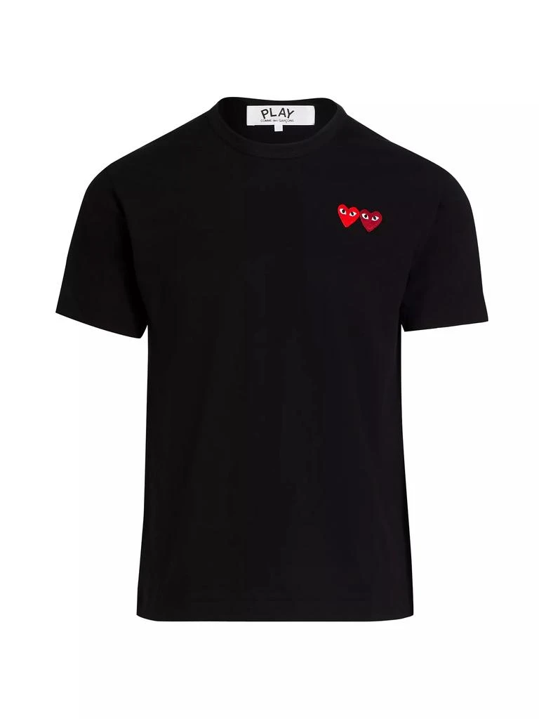 Comme des Garçons PLAY Embroidered Heart Patch Tee 1