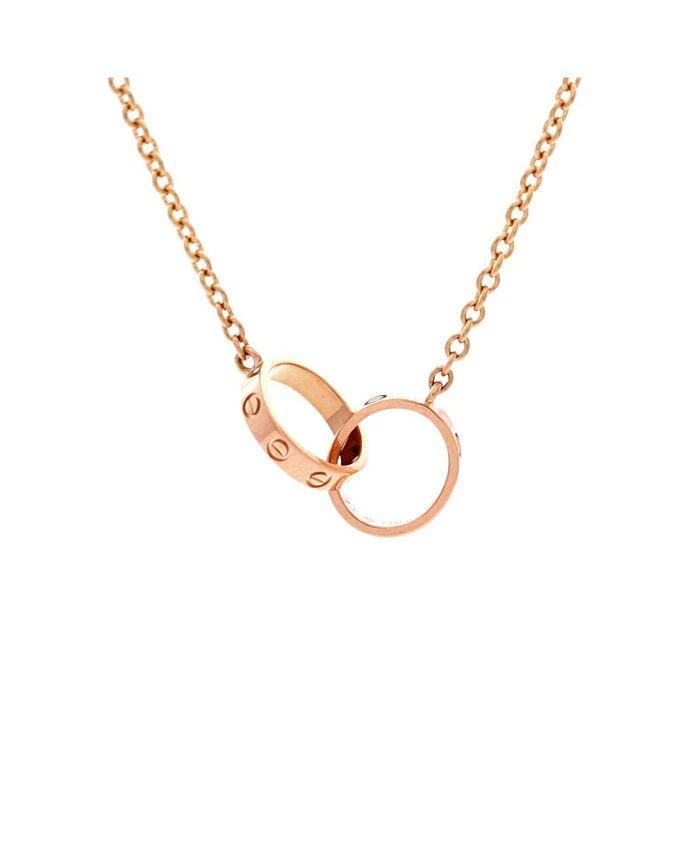 Cartier Love Interlocking Necklace 18K Rose Gold, 17.25"