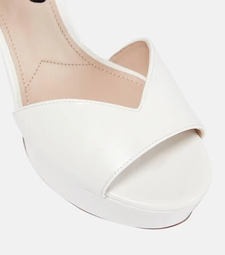 Miu Miu Patent leather platform sandals 6
