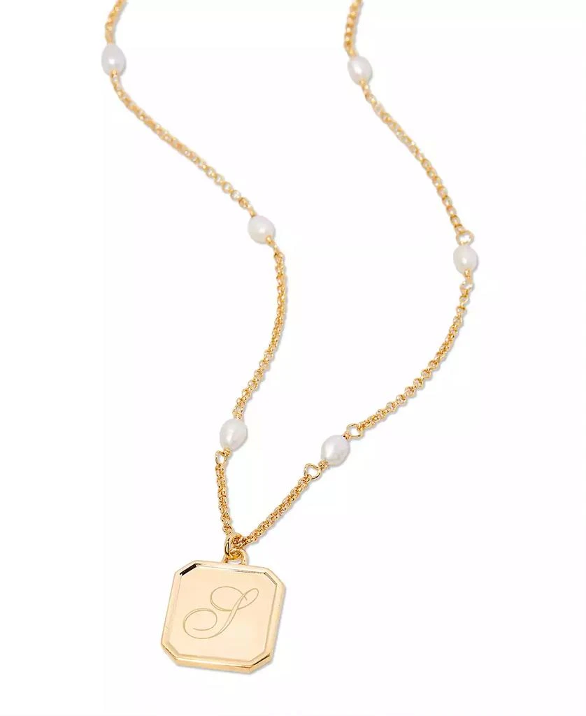 brook 
york 14K Gold-Plated Quincy Personalized Initial Pendant 2