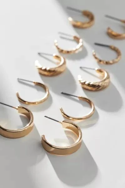 Urban Outfitters Ebbie Hoop Earring Set 3