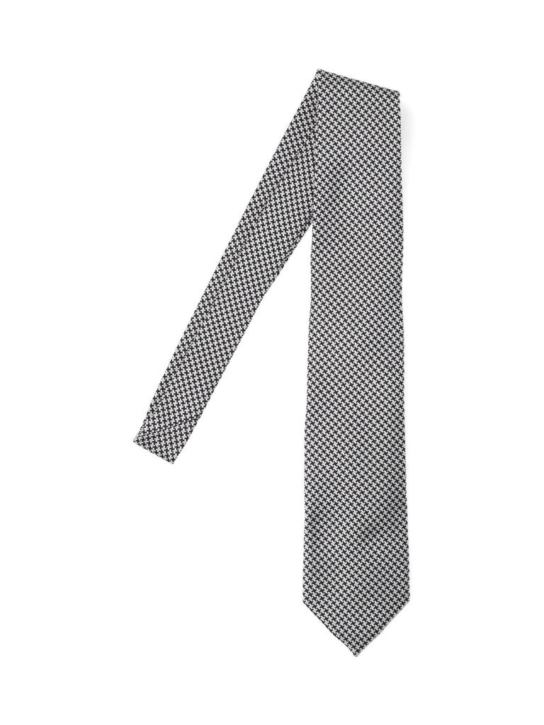 Tom Ford Tom Ford Houndstooth Pattern Satin Tie