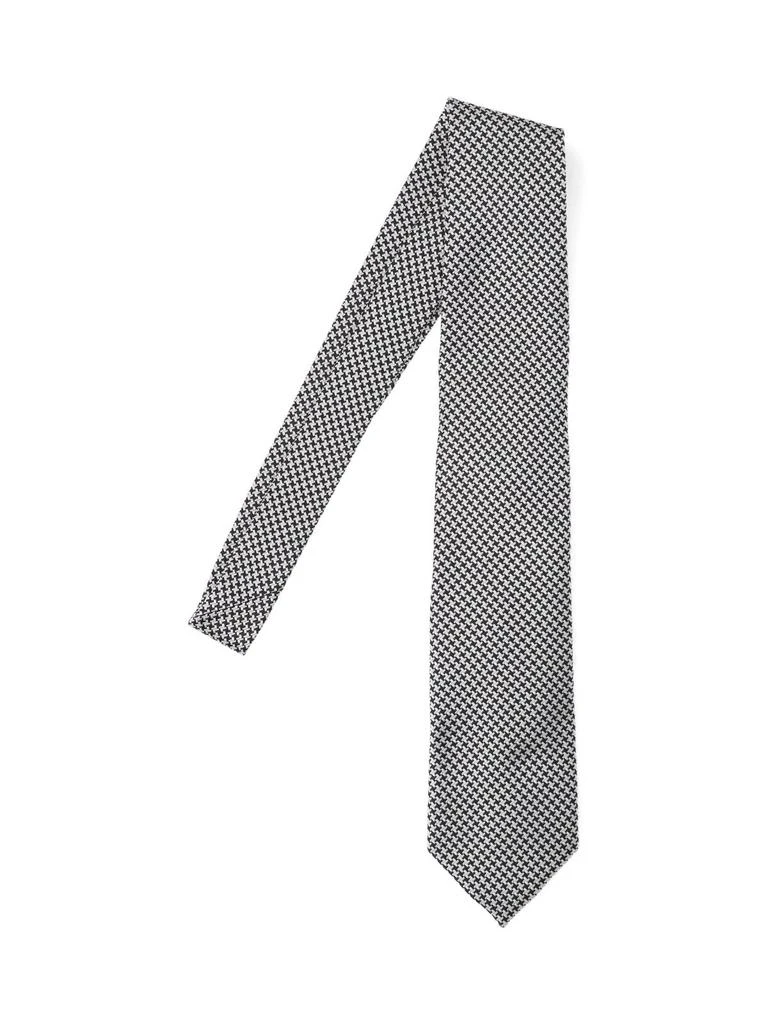 Tom Ford Tom Ford Houndstooth Pattern Satin Tie 1