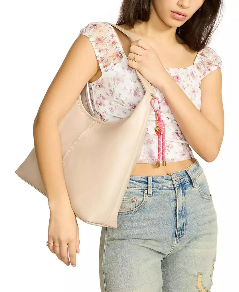 Madden Girl Carly Crinkle Medium Hobo Bag 7