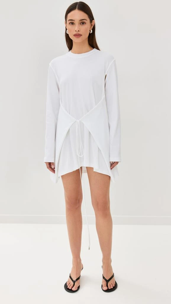 ROSETTA GETTY Apron Cutout T-Shirt Dress 6