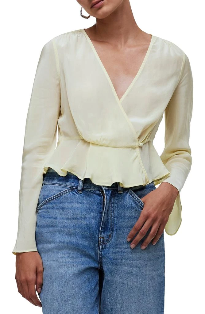 Madewell Bell Sleeve Wrap Top 1