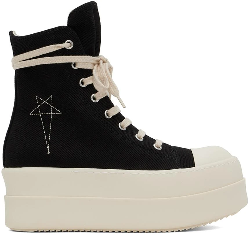 Rick Owens DRKSHDW Black Porterville Double Bumper Sneakers 