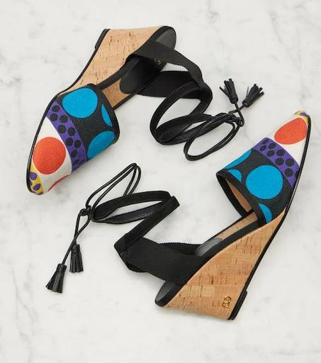 Valentino La Cruisette printed espadrille wedges 5