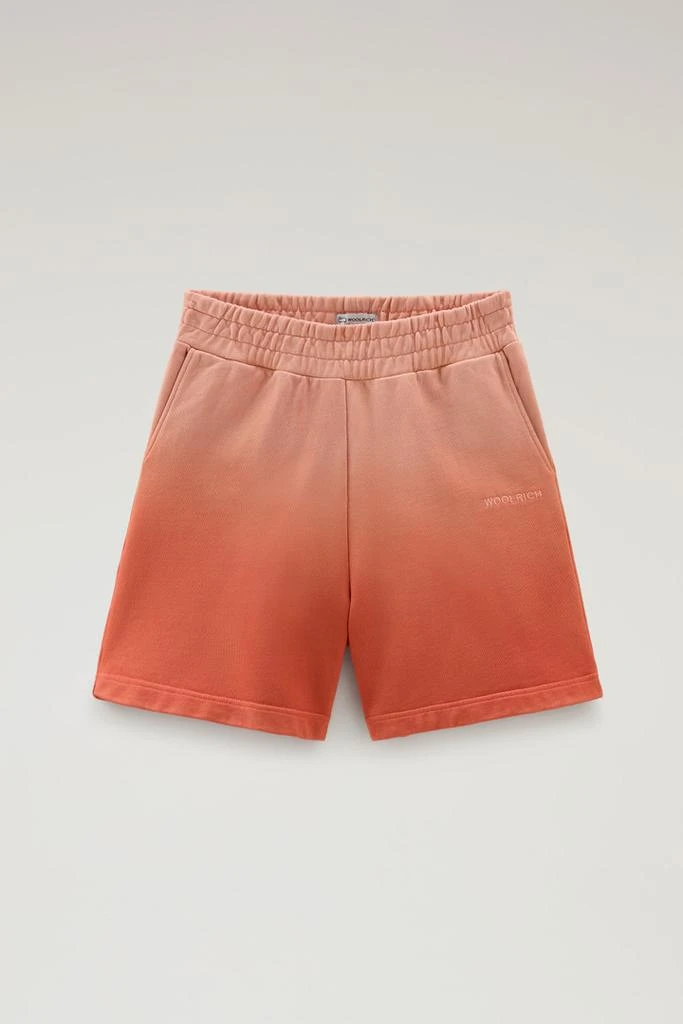 Woolrich Shorts in Garment-Dyed Cotton Fleece with Color Shades - Women - Pink 4