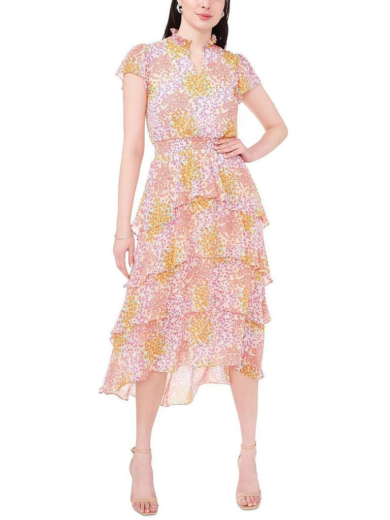 Sam & Jess Womens Floral Print Long Maxi Dress 1