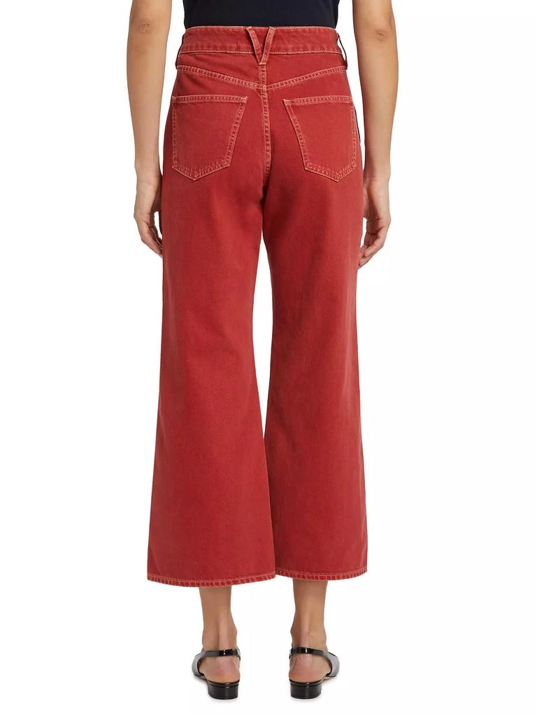 VERONICA BEARD Taylor Wide-Leg Crop Jeans 5