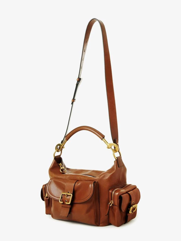 Chloé Carry shiny buffalo leather shoulder bag 4