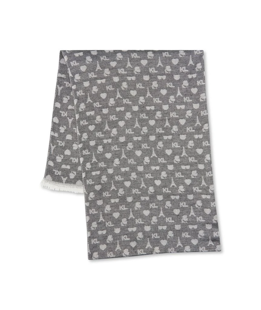 Karl Lagerfeld Paris KARL ICON PASHMINA BLACK 2