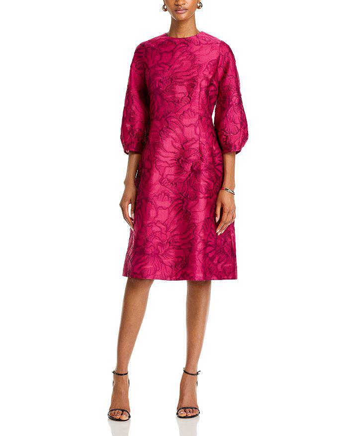 Teri Jon Floral Jacquard Dress