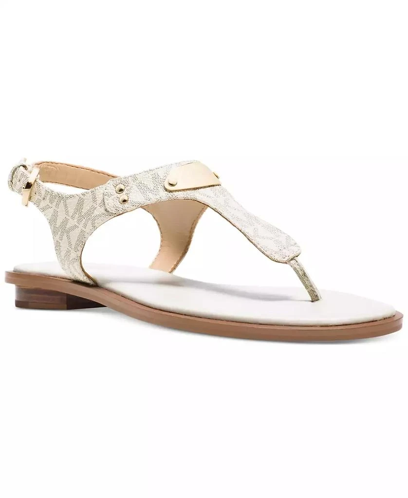 Michael Kors Women's MK Plate Flat Thong Sandals 1