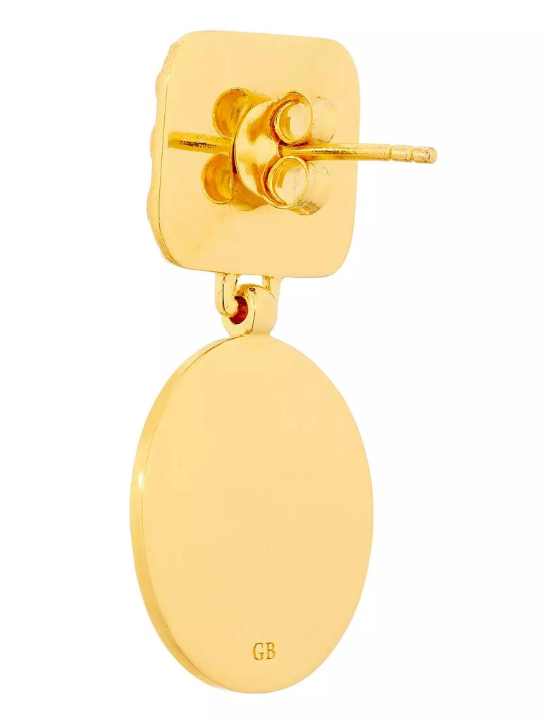 Gwen Beloti Jewelry Sol XO 18K-Gold-Plated Geometric Drop Earrings 3