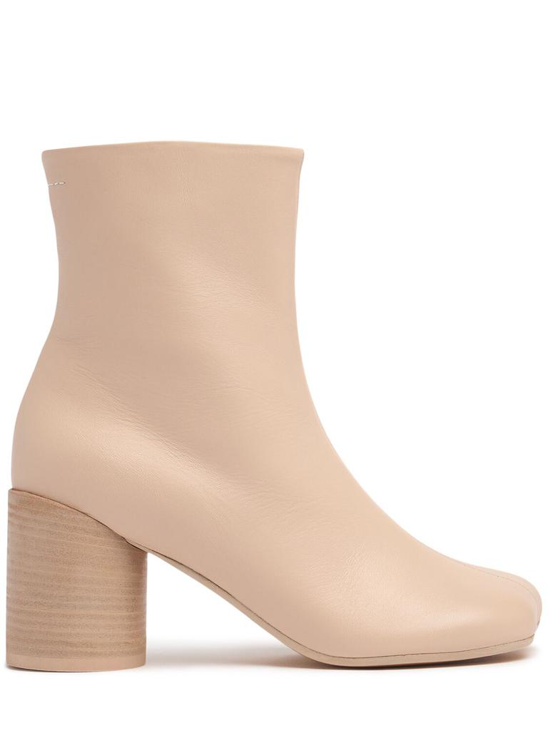 MM6 Maison Margiela Layered Stretch Anatomic Ankle Boot (Black)