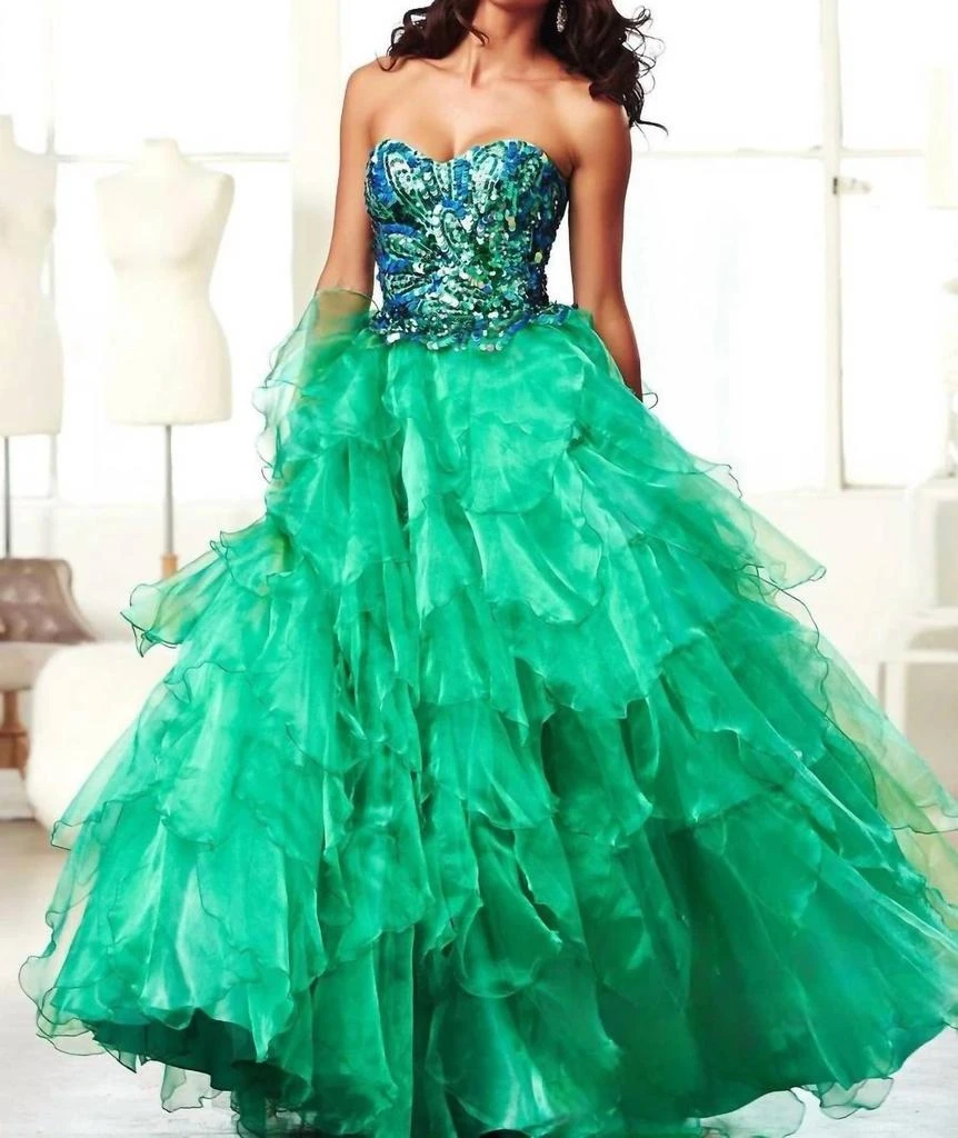 open lace back dress Hellymoon Women Sparkly Dark Green Long Prom Dress Mermaid Sequin Formal  Dress  hellymoonuk