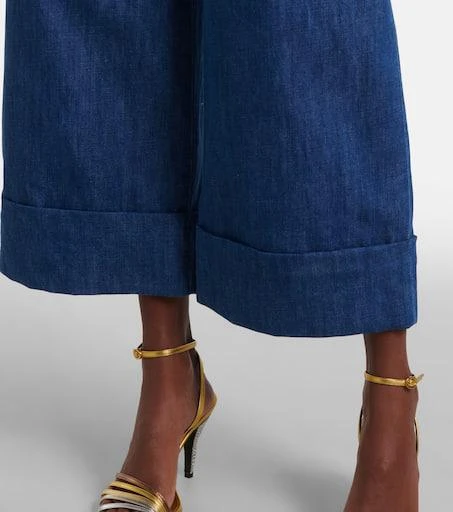 Valentino High-rise wide-leg jeans 6