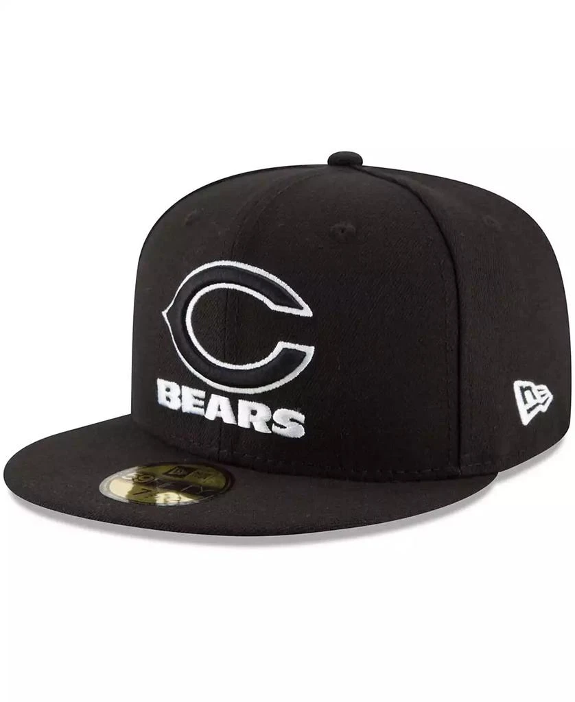 New Era Men's Black Chicago Bears B-Dub 59FIFTY Fitted Hat 1