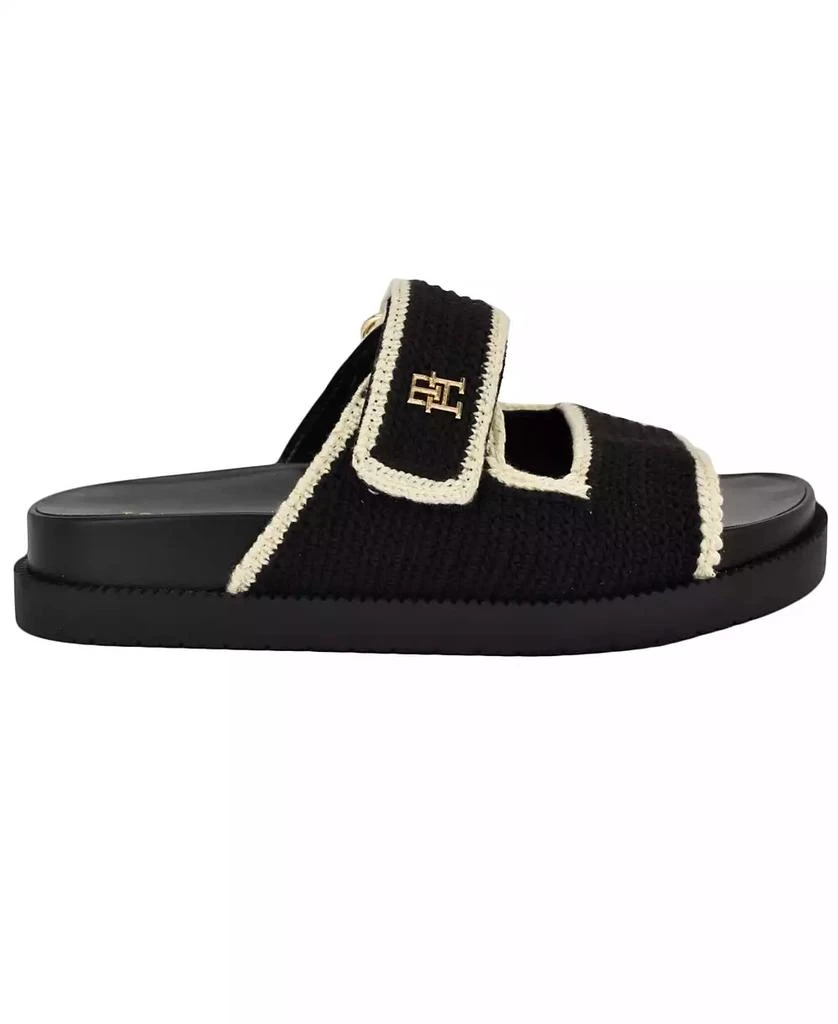 Tommy Hilfiger Women's Landyn Crochet Double Band Flat Sandals 2