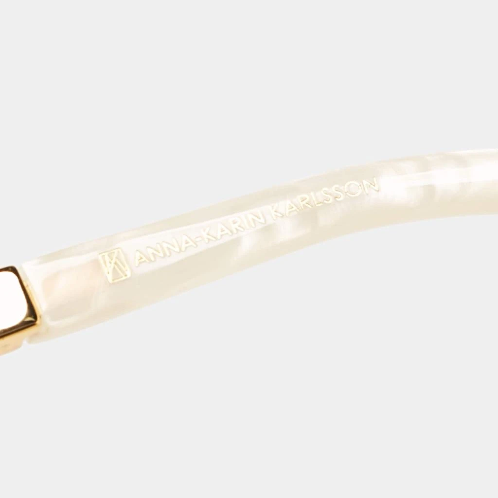 Anna-Karin Karlsson Anna-Karin Karlsson White/Grey Gradient Tears of The Moon Cat-Eye Sunglasses 4