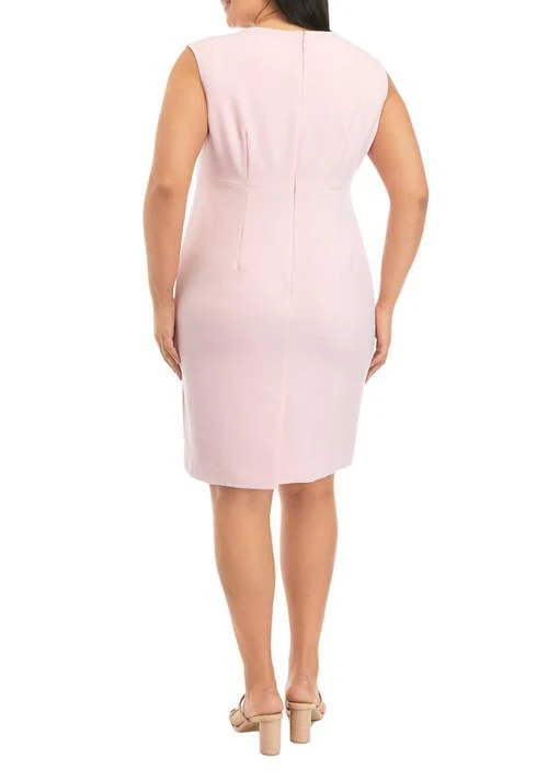 Kasper Plus Size Solid Sheath Dress 2