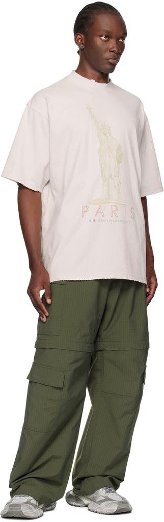 Balenciaga Off-White 'Paris Liberty' T-Shirt - T-Shirts