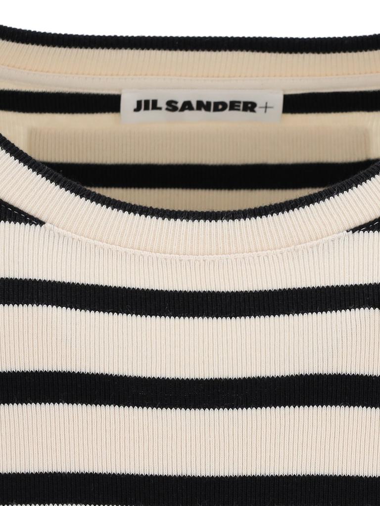【送料&関税込】Jil Sander+ Striped Crewneck Sweatshirt Jil Sander Jil Sander+ Striped Crewneck Sweatshirt - Shirts