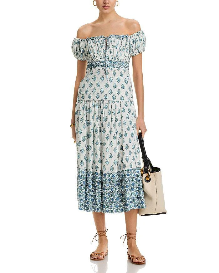 AREA Block Print Off The Shoulder Top 2