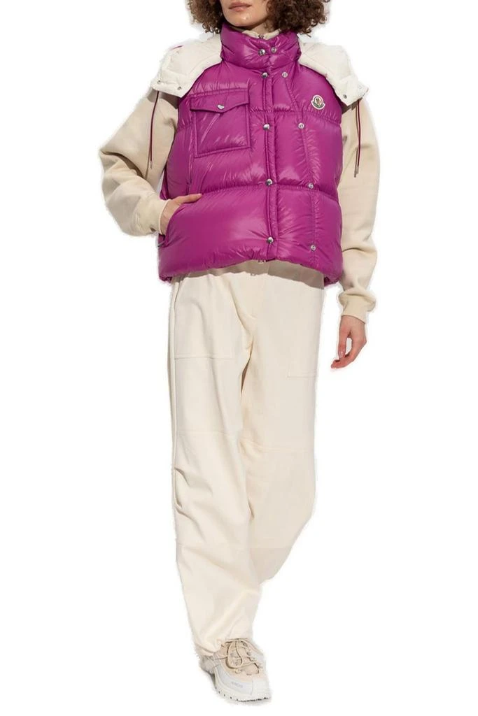 Moncler Moncler Pario Logo Patch Hooded Padded Gilet 4