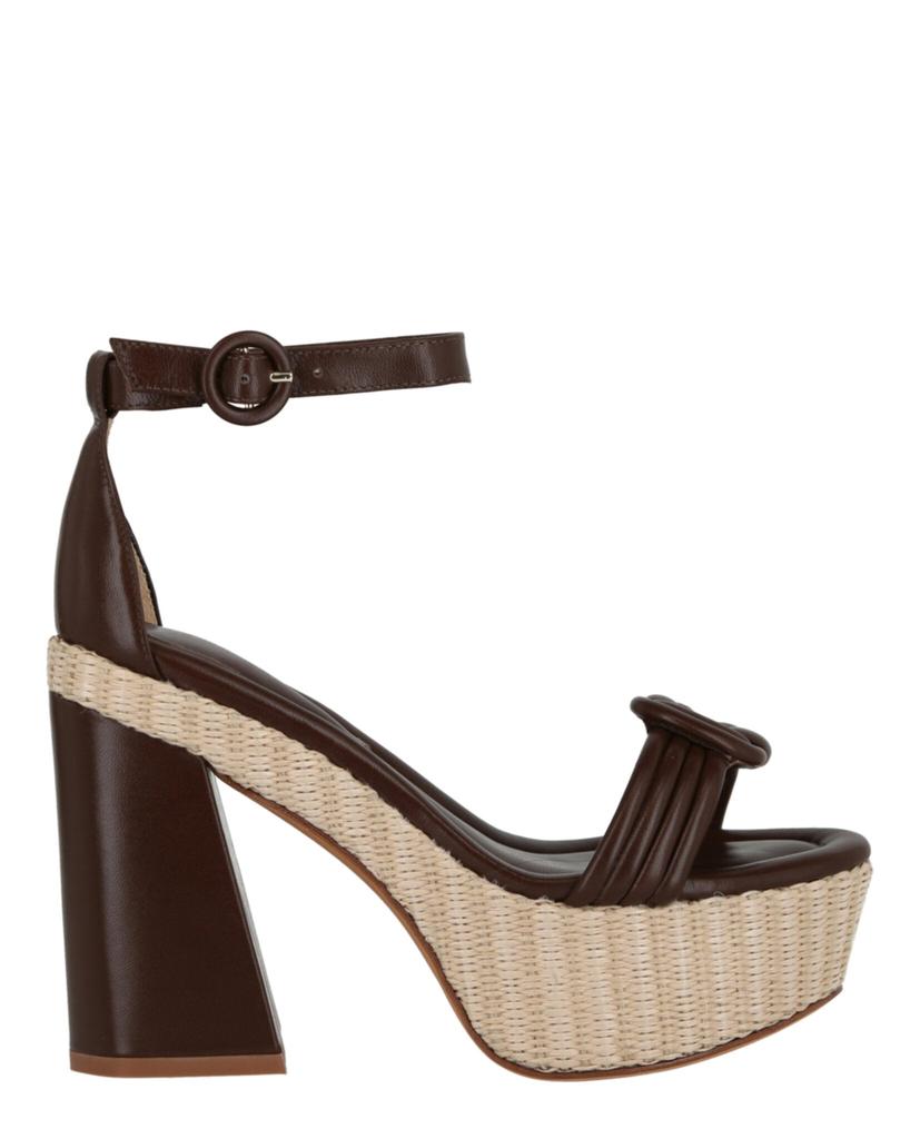 サンダル・ミュール Alexandre Birman Vicky Ankle Wrap Platform Sandals Alexandre Birman Vicky Ankle Wrap Platform Sandals - Shoes