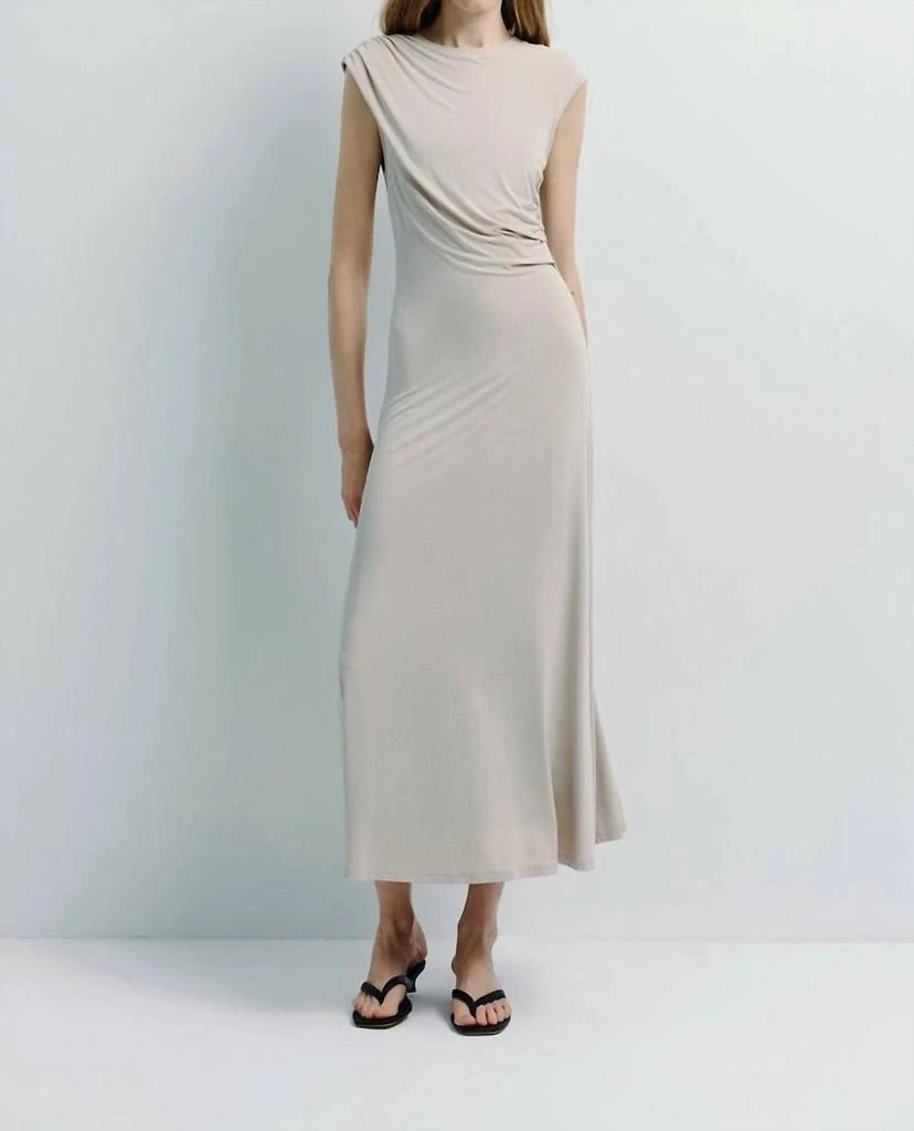 Rue Sophie - Gianna Midi Dress  On Sale Now with Up to 70% Off | Discover  Exclusive Deals & Savings at BeyondStyle  Authentic Rue Sophie women >  dresses > midi|396208416|beige|clothing|dresses|midi|modal|om|solid|women