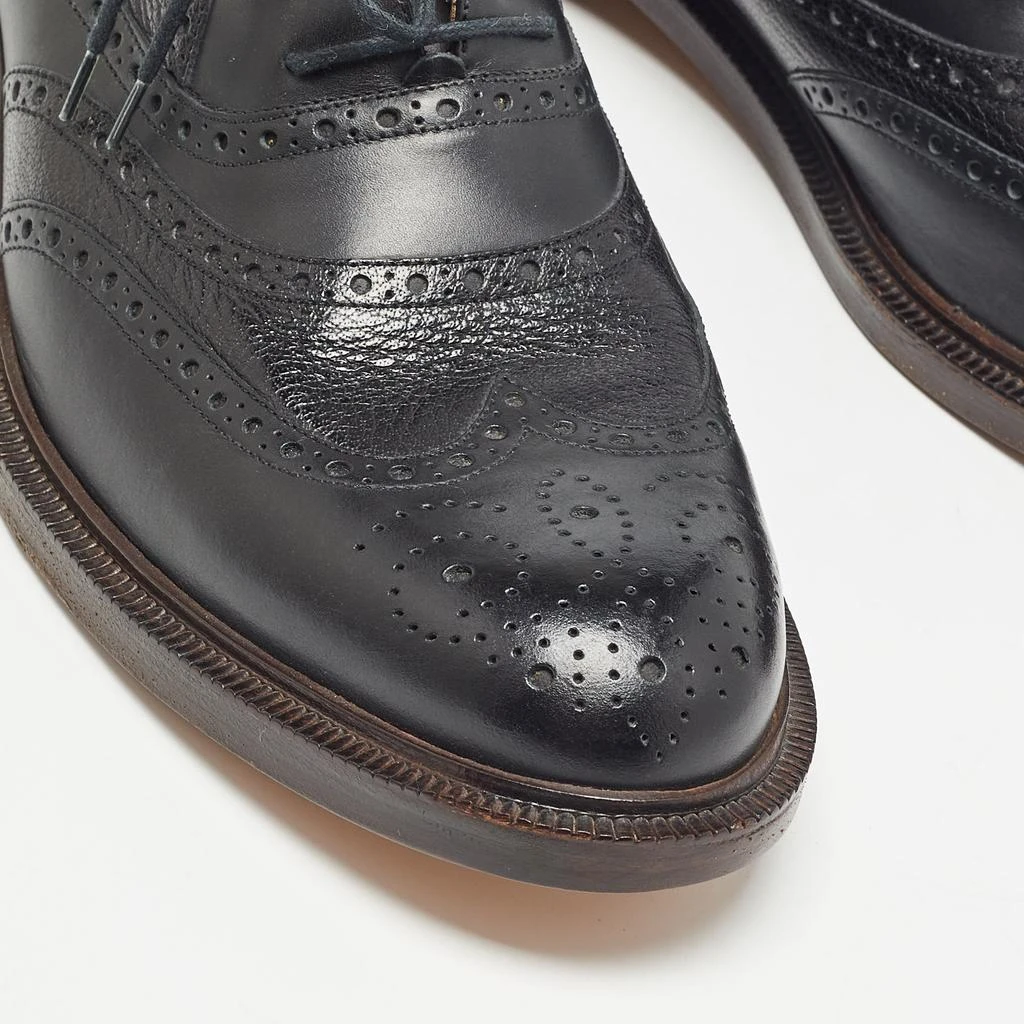 Gucci Gucci Black Leather Brogue Oxfords Size 45.5 7