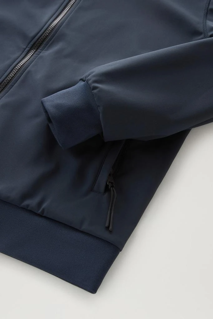 Woolrich Softshell Hooded Jacket - Men - Blue 4
