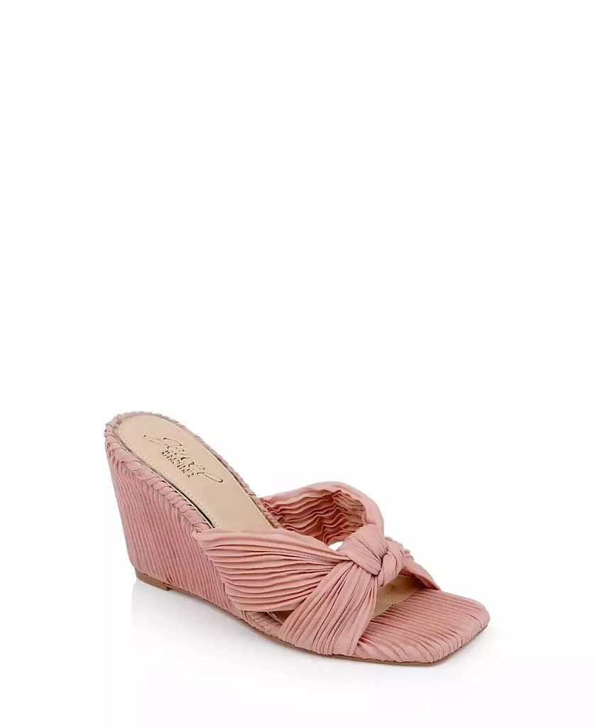 Badgley Mischka Women's Hype Knot Wedge Evening Sandals 1