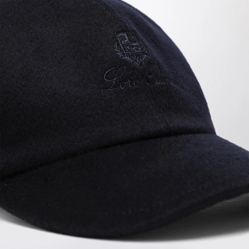Loro Piana Navy blue cashmere beanie 4