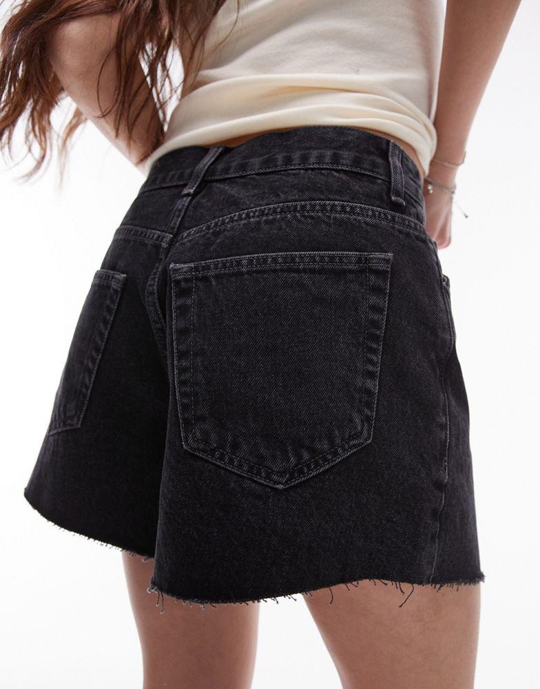 Topshop Topshop denim Lover short in washed black