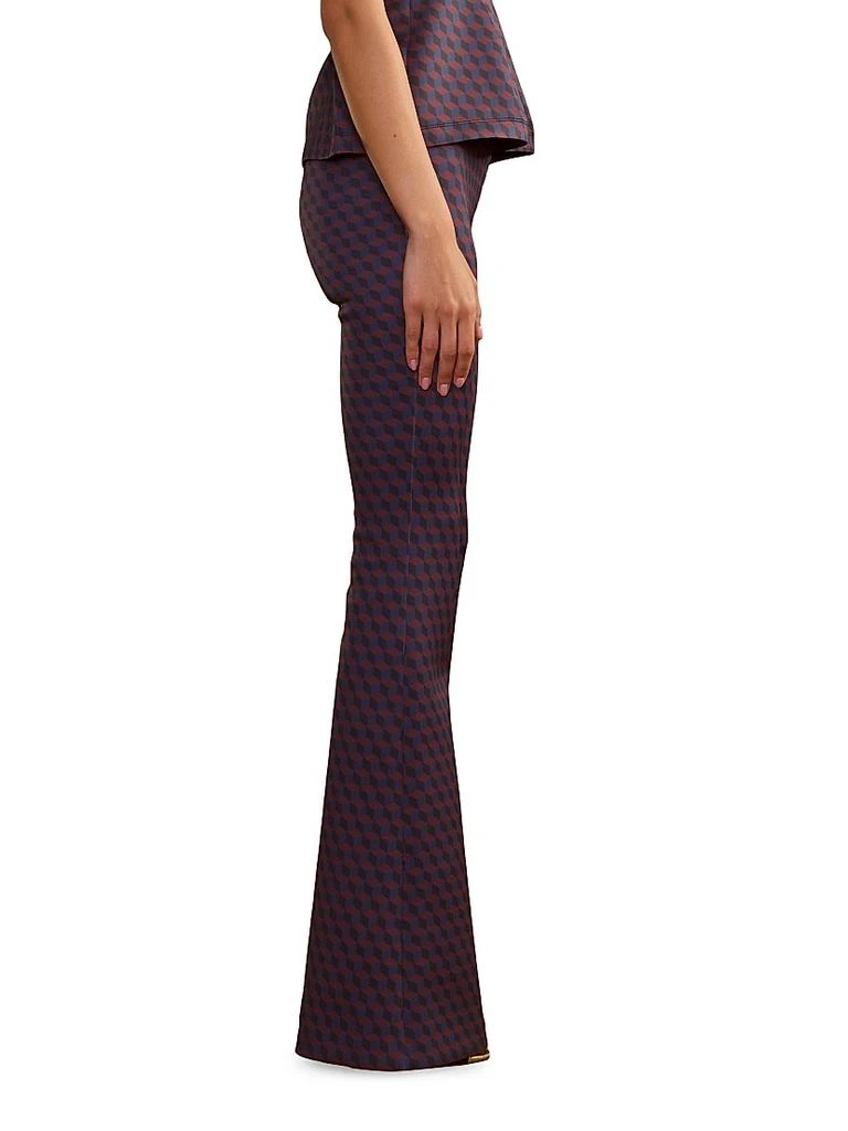 Cynthia Rowley Bonded Fit 
Flare Pants 3
