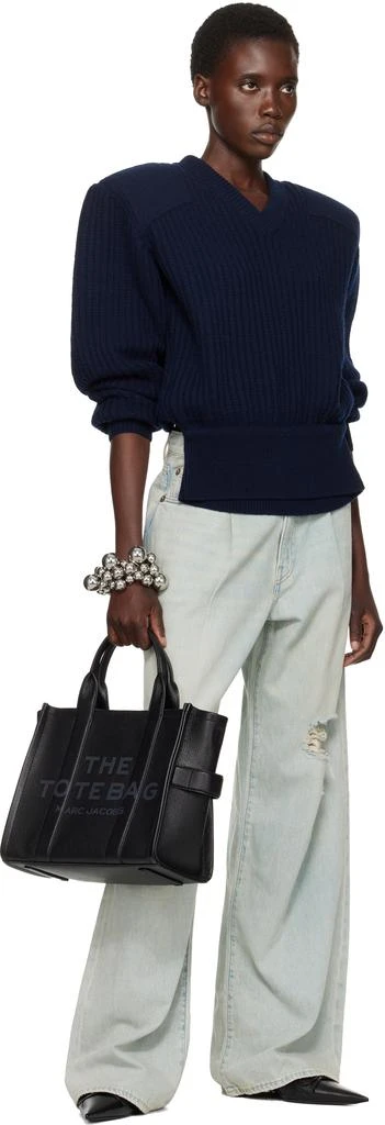 Marc Jacobs Black 'The Leather Medium' Tote 4