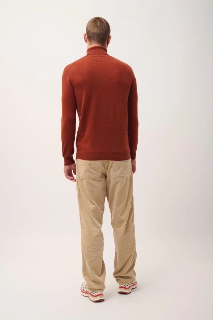 Just Cashmere Pull Col Roulé Connor - 100% Cachemire 2 Fils - Écureuil - Homme 3