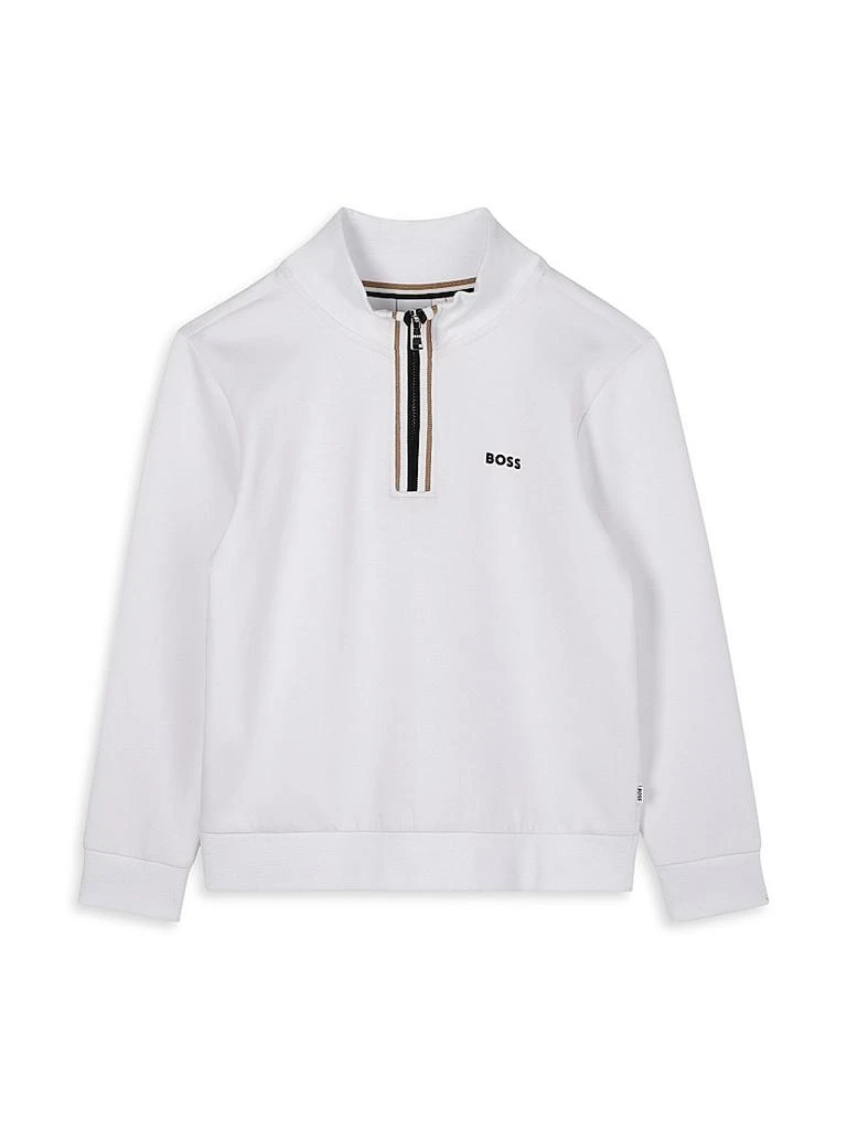 Hugo Boss Little Boy
s Logo Half-Zip Pullover