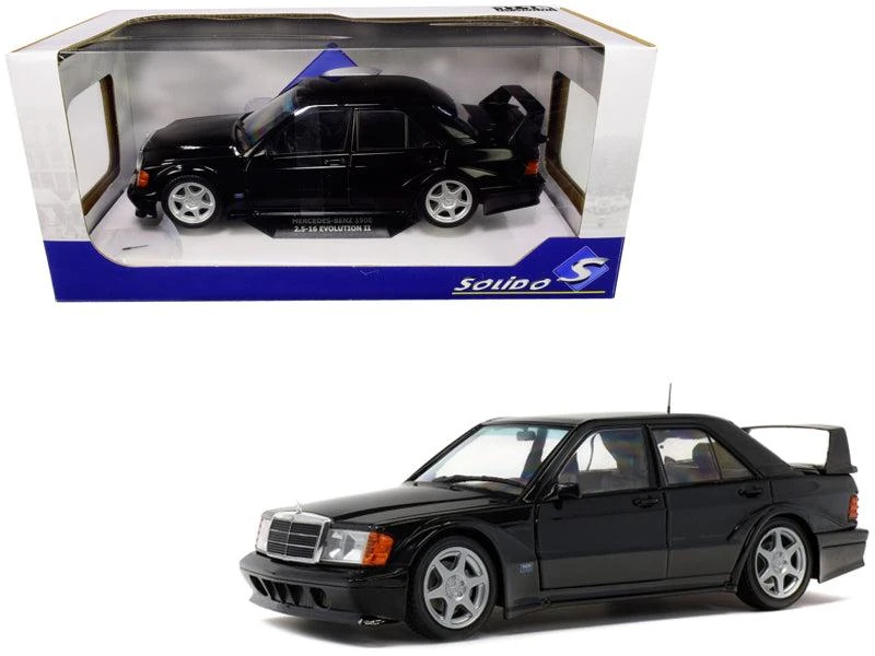 Solido Mercedes Benz 190E Evolution II Black 1/18 Diecast Model Car by